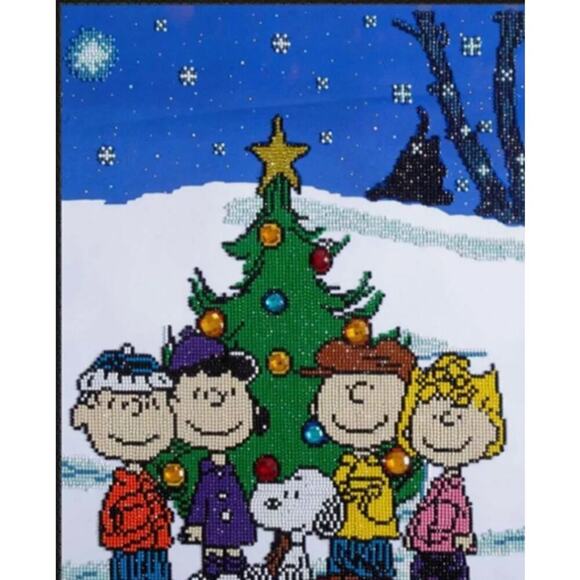 Diamond Dotz Peanuts Christmas Arts & Crafts Kit NEW 16"X20" - Picture 1 of 3